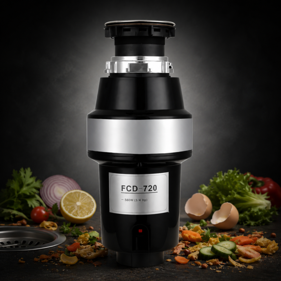 Подрібнювач харчових відходів FCD-720, 560 W, 3800 об\хв