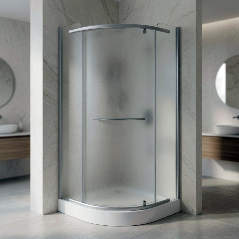 Душова кабіна KO&PO FS-02, 90 × 90 см, скло 6 мм