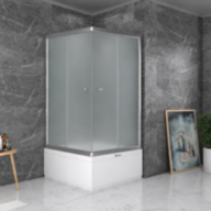 Душова кабіна SHOWER Saturn 1019-6M, 90 × 90 × 205 см, квадратна, матове скло 6 мм