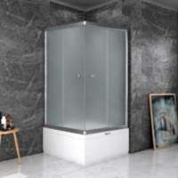 Душова кабіна SHOWER Saturn 1019-6M, 90 × 90 × 205 см, квадратна, матове скло 6 мм