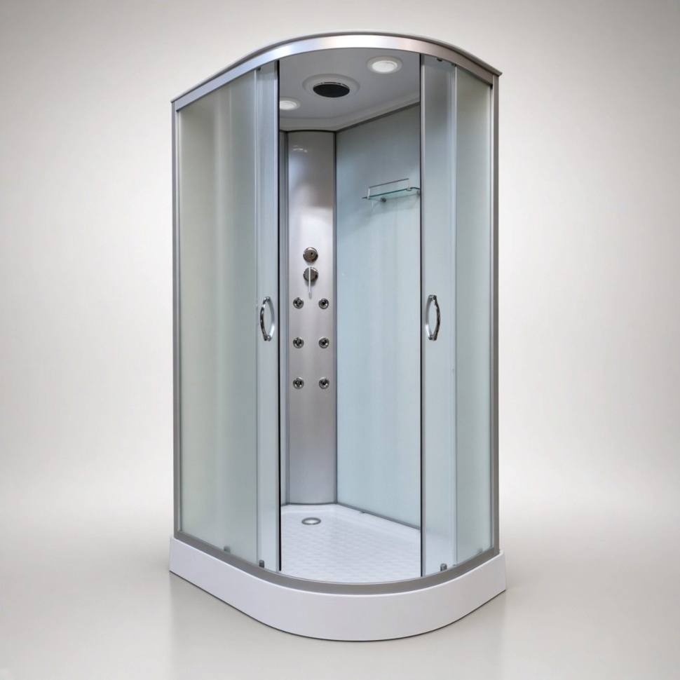 Душовий бокс KO&PO 220 FL, 120×80, лівий з матовим склом 5 мм