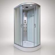 Душовий бокс KO&amp;PO 220 FL, 120×80, лівий з матовим склом 5 мм - Душовий бокс KO&PO 220 FL, 120×80, лівий