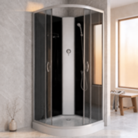 Душовий бокс KO&PO 6022 G, 90 × 90 см, з тонованим склом 4мм