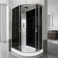 Душовий бокс KO&PO 220 GL, 120 × 80 см, лівий, затоноване скло 4 мм