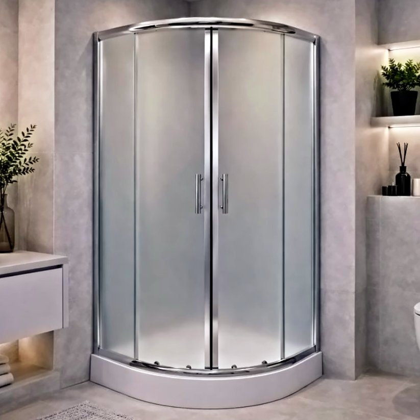 Душова кабіна KO&PO R-522, 90 × 90 см, матове скло 6 мм
