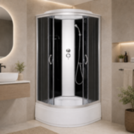 Душовий бокс KO&amp;PO 470 G, 80 × 80 см, з тонованим склом - Душовий бокс KO&PO 470 (80) G