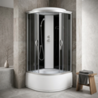 Душовий бокс KO&amp;PO 470 G, 80 × 80 см, з тонованим склом - Душовий бокс KO&PO 470 (80) G MAIN