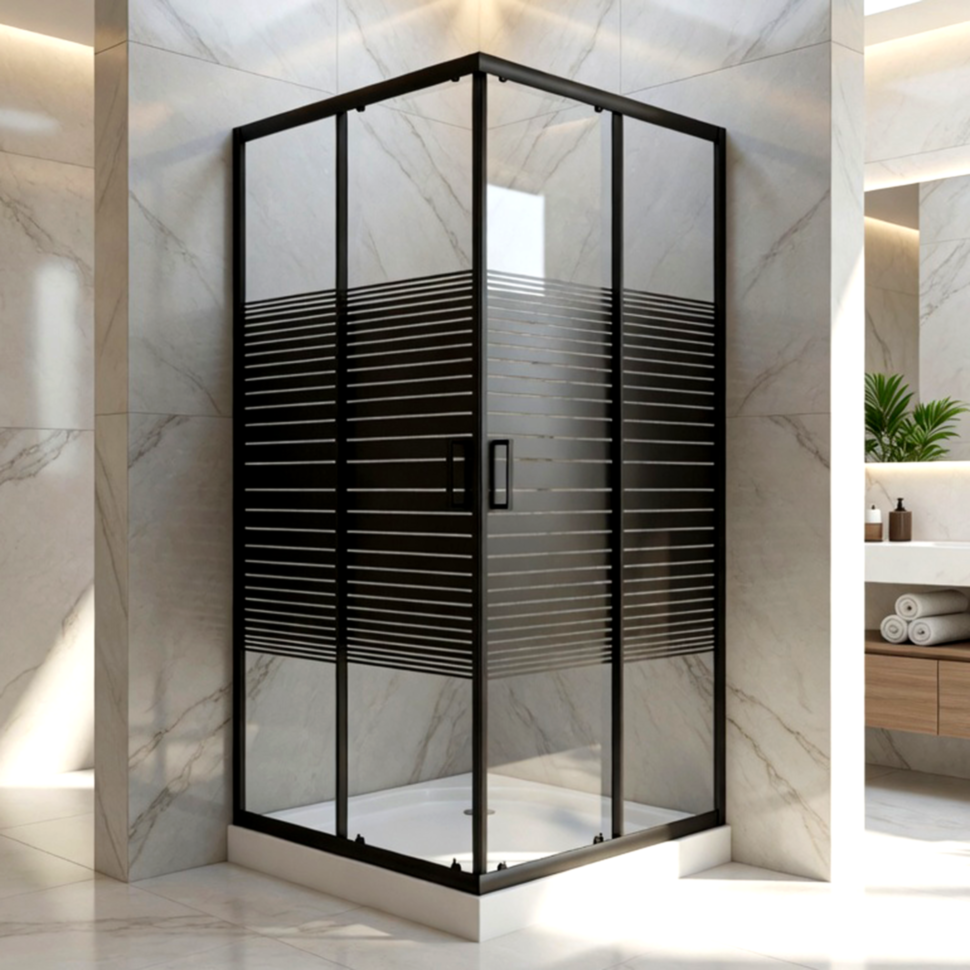 Душова кабіна SUNWAYS Linea, 80 × 80 см, без піддону