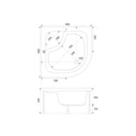 Душовий піддон SHOWER Cellesse  (80x80)