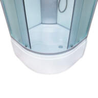 Душовий бокс KO&PO 470 F, 90 × 90 см, з матовим склом та білими стінками