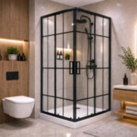 Душова кабіна SUNWAYS Grid, 90 × 90 см, без піддону