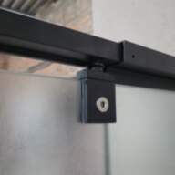 Душова кабіна SUNWAYS BlackLine-matt, 90 × 90 см, Без піддона, матове скло 6 мм - Душова кабіна SUNWAYS BlackLine-matt