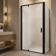 Душова кабіна SUNWAYS BlackLine-matt, 90 × 90 см, Без піддона, матове скло 6 мм - Душова кабіна SUNWAYS BlackLine-matt