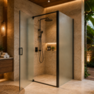 Душова кабіна SUNWAYS BlackLine-matt, 90 × 90 см, Без піддона, матове скло 6 мм - Душова кабіна SUNWAYS BlackLine-matt