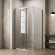 Душова кабіна SUNWAYS Crystal, 90 × 90 см, без піддона, прозоре скло 6мм - Душова кабіна SUNWAYS Crystal