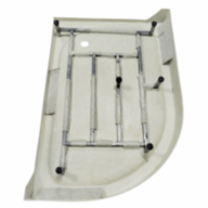 Душовий піддон KO&amp;PO 157 L, 120 × 80 см, лівий - Душовий піддон KO&PO 157 L, 120 × 80 см, лівий