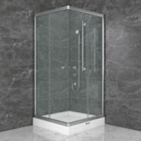 Душова кабіна SHOWER Saturn 162-6, 80 × 80 см, прозое скло 6 мм