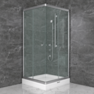 Душова кабіна SHOWER Saturn 162-6, 80 × 80 см, прозое скло 6 мм