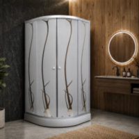 Душова кабіна KO&PO 7122-11, 90 × 90 см, без піддону