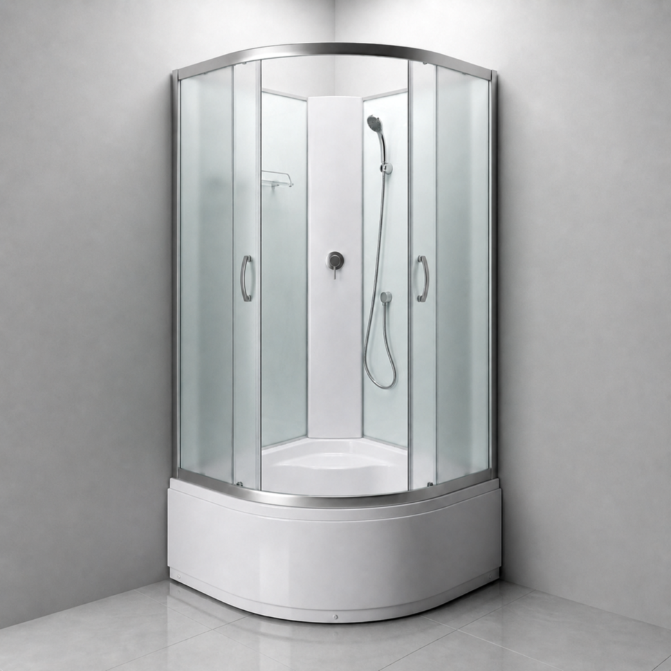 Душовий бокс KO&PO 6021 F, 80 × 80 см, з матовим склом