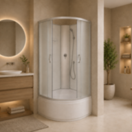 Душовий бокс KO&PO 6021 F, 90 × 90 см, з матовим склом