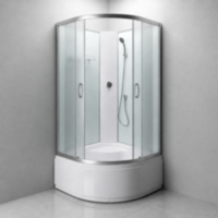 Душовий бокс KO&PO 6021 F, 90 × 90 см, з матовим склом