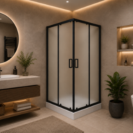 Душова кабіна SUNWAYS FROST, 90 × 90 см, матове скло 5 мм - Душова кабіна SUNWAYS™ FROST, 90 × 90 см, матове скло 5 мм