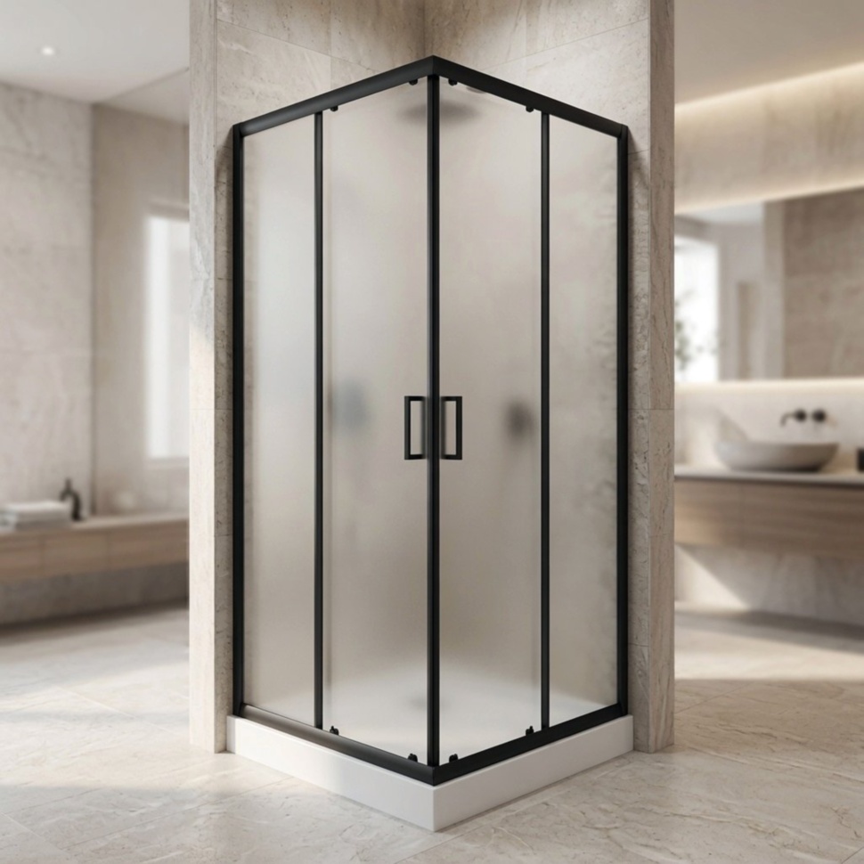 Душова кабіна SUNWAYS FROST, 90 × 90 см, матове скло 5 мм