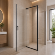 Душова кабіна SUNWAYS BlackLine, 90 × 90 см, без піддона, прозоре скло 6 мм - Душова кабіна SUNWAYS BlackLine