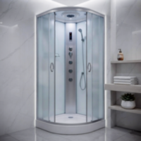 Душовий бокс KO&PO 126 RF, 90 × 90 см, з матовим склом