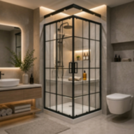 Душова кабіна SUNWAYS Grid 90 × 90 см