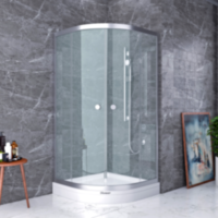 Душова кабіна SHOWER Saturn 005-6, 90 × 90 × 190 см, прозоре загартоване скло 6 мм