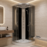 Душовий бокс KO&PO 126 GJ, 90 × 90 см, з гідромасажем