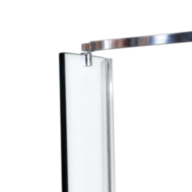 Перегородка для душа SUNWAYS Bar Chrome, 100×195, прозоре скло 8 мм - SUNWAYS Bar Chrome, 100×195