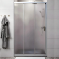 Душові двері SUNWAYS Crystal 120 × 190 см, матове скло 5 мм, 3 секції - ушові двері SUNWAYS Crystal 120 × 190 см
