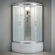 Душовий бокс KO&amp;PO 470 RF, 100 × 100 см, з Матовим склом, з Витяжкою, з Підсвічуванням - Душовий бокс KO&PO 470 (100) RF