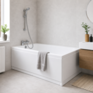 Ванна SHOWER ARTMINA SW-6873, 130 × 70 см, з ногами, панелі, злив-перелив