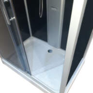 Душовий бокс KO&PO 715 GL, 120 × 80 см, лівий, тоноване скло 5 мм