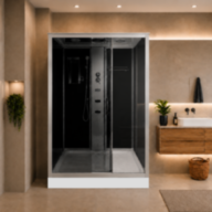 Душовий бокс KO&PO 715 GL, 120 × 80 см, лівий, тоноване скло 5 мм