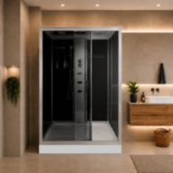 Душовий бокс KO&PO 715 GL, 120 × 80 см, лівий, тоноване скло 5 мм
