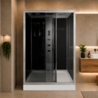Душовий бокс KO&PO 715 GL, 120 × 80 см, лівий, тоноване скло 5 мм