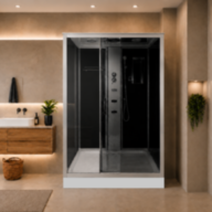 Душовий бокс KO&PO 715 GR, 120 × 80 см, правий, тоноване скло 5 мм