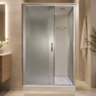 Душовий бокс KO&PO 715 FL, 120 × 80 см, лівий, матове скло 5 мм
