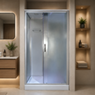 Душовий бокс KO&PO 715 FR, 120 × 80 см, правий, матове скло 5 мм