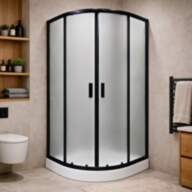 Душова кабіна SUNWAYS BlackBlur, 90 × 90 см - Душова кабіна SUNWAYS BlackBlur, 90 × 90 см