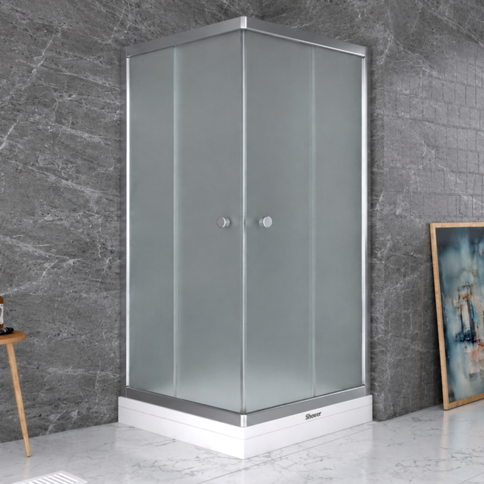 Душова кабіна SHOWER Saturn 164M-6, 90 × 90 × 190 см, матове скло 6мм