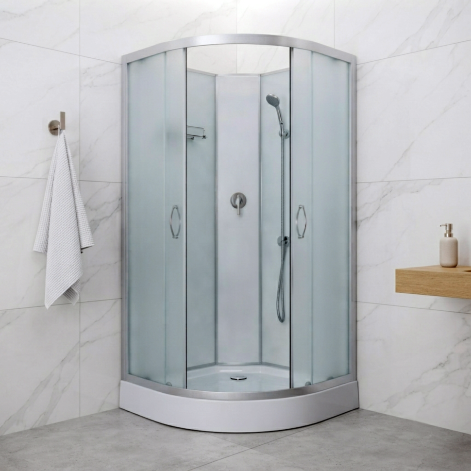 Душовий бокс KO&PO 6022 F, 80 × 80 см, з матовим склом