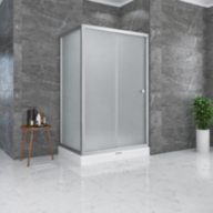 Душова кабіна SHOWER Neptun 412, 120 × 90 см, матове скло 6 мм
