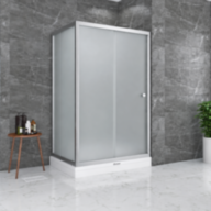 Душова кабіна SHOWER Neptun 372, 120 × 80 см, матове скло 6 мм