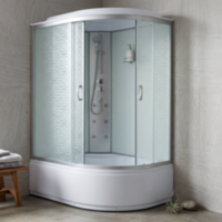 Душовий бокс KO&PO 218 222, 120 × 80 см, Лівий, Матовий, з малюнком